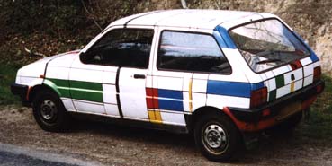 Left Back of Mondrian Car